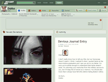 Tablet Screenshot of dukko.deviantart.com