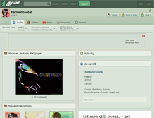 Tablet Screenshot of fatmensweat.deviantart.com