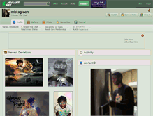Tablet Screenshot of mistagreen.deviantart.com