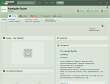Tablet Screenshot of fenrisulfr-teshin.deviantart.com