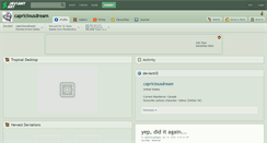 Desktop Screenshot of capriciousdream.deviantart.com