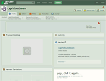 Tablet Screenshot of capriciousdream.deviantart.com