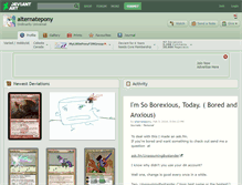 Tablet Screenshot of alternatepony.deviantart.com