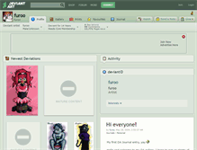 Tablet Screenshot of furoo.deviantart.com