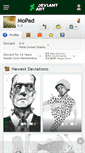 Mobile Screenshot of mopad.deviantart.com
