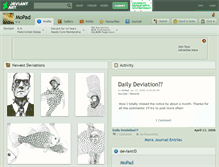 Tablet Screenshot of mopad.deviantart.com