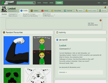 Tablet Screenshot of leobot.deviantart.com