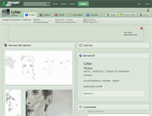 Tablet Screenshot of cyllan.deviantart.com