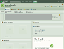 Tablet Screenshot of cameraglompplz.deviantart.com