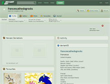 Tablet Screenshot of francescathedogrocks.deviantart.com