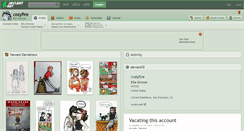 Desktop Screenshot of cozyfire.deviantart.com