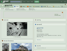 Tablet Screenshot of genevi143.deviantart.com