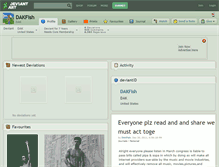 Tablet Screenshot of dakfish.deviantart.com