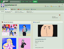 Tablet Screenshot of momothehobo123.deviantart.com