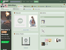 Tablet Screenshot of girls-only.deviantart.com