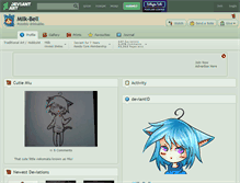 Tablet Screenshot of milk-bell.deviantart.com