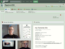 Tablet Screenshot of flippylover508.deviantart.com