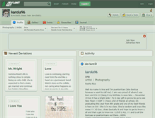 Tablet Screenshot of karola96.deviantart.com