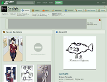Tablet Screenshot of garylight.deviantart.com