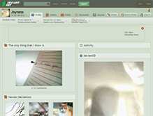 Tablet Screenshot of joyness.deviantart.com