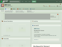 Tablet Screenshot of bbw-love.deviantart.com