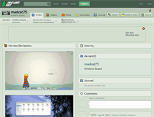 Tablet Screenshot of madcat75.deviantart.com