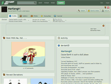 Tablet Screenshot of martiangirl.deviantart.com