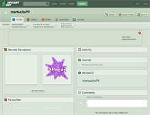 Tablet Screenshot of martucha99.deviantart.com