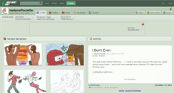 Desktop Screenshot of madamerioulette.deviantart.com