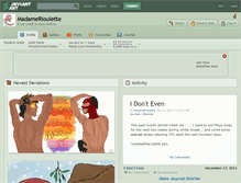 Tablet Screenshot of madamerioulette.deviantart.com