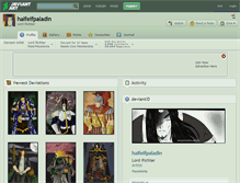 Tablet Screenshot of halfelfpaladin.deviantart.com