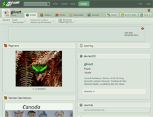 Tablet Screenshot of gilvert.deviantart.com