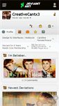 Mobile Screenshot of creativecantx3.deviantart.com
