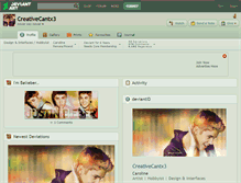 Tablet Screenshot of creativecantx3.deviantart.com