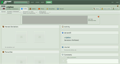 Desktop Screenshot of cription.deviantart.com