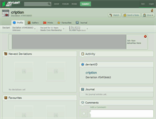 Tablet Screenshot of cription.deviantart.com