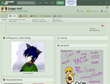 Tablet Screenshot of dodger-wolf.deviantart.com