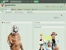 Tablet Screenshot of demonfoxwwe.deviantart.com