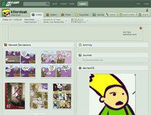 Tablet Screenshot of killersteak.deviantart.com