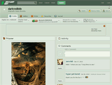 Tablet Screenshot of darkredbbb.deviantart.com