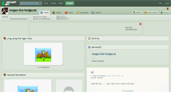 Desktop Screenshot of megan-the-hedgecat.deviantart.com