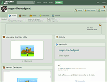 Tablet Screenshot of megan-the-hedgecat.deviantart.com