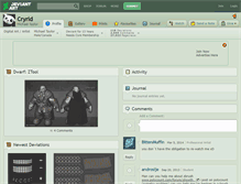 Tablet Screenshot of cryrid.deviantart.com