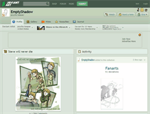 Tablet Screenshot of emptyshadow.deviantart.com