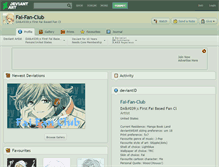 Tablet Screenshot of fai-fan-club.deviantart.com