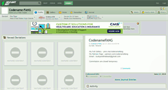 Desktop Screenshot of codename-fang.deviantart.com