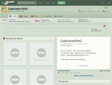 Tablet Screenshot of codename-fang.deviantart.com