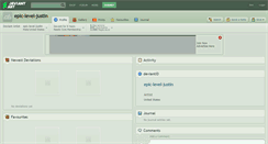 Desktop Screenshot of epic-level-justin.deviantart.com