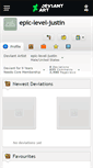 Mobile Screenshot of epic-level-justin.deviantart.com