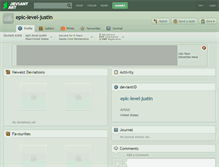 Tablet Screenshot of epic-level-justin.deviantart.com